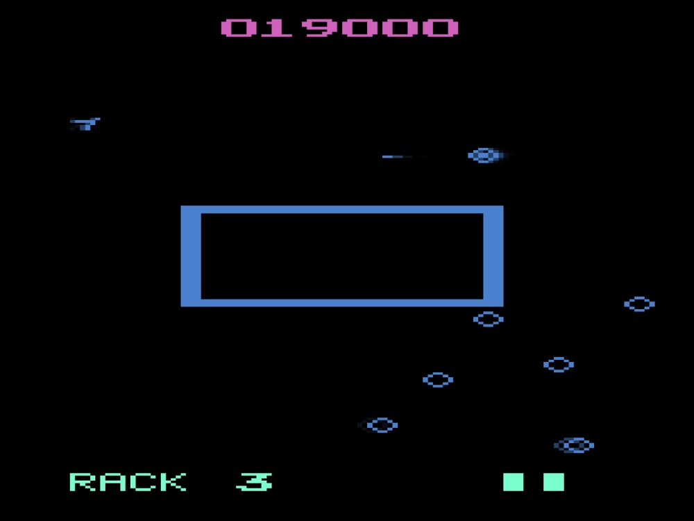 Gameplay of Omega Race for Atari 2600